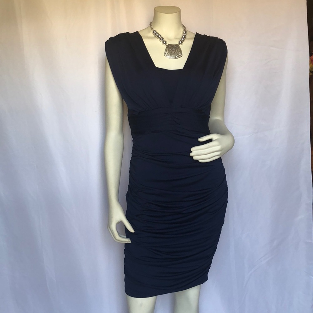 Navy Blue Cocktail Dress by Patti Boutik, Size M